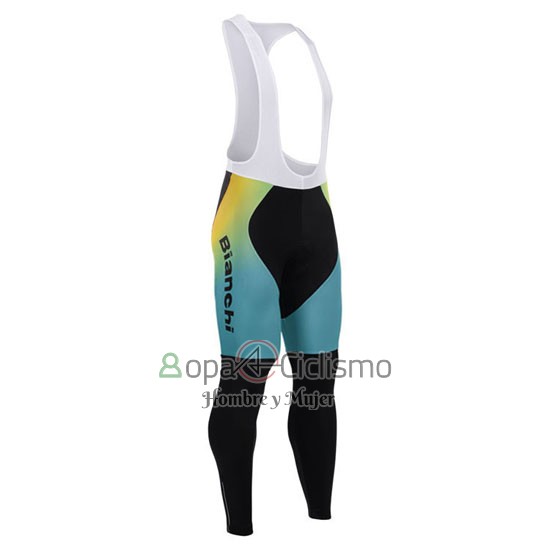 Lotto NL Jumbo Ropa Ciclismo Culotte Largo 2015 Mangas Largas Negro y AMarillo